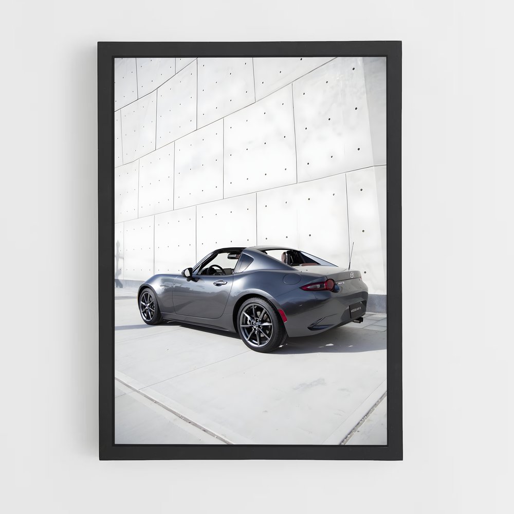 Poster Vitesse Grise Automobile Ambiance moderne – affiche Mazda (vue 2)
